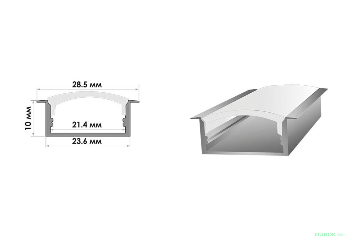 Obrázek 2 - LED profil 2 m/p