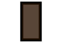 Obrázek 1 - Skleněná fasáda bronz 913x396 (V40 h-920), rám MDF černý