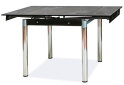 Obrázek 1 - Stůl GD-082 80(131)x80 černý / chrom