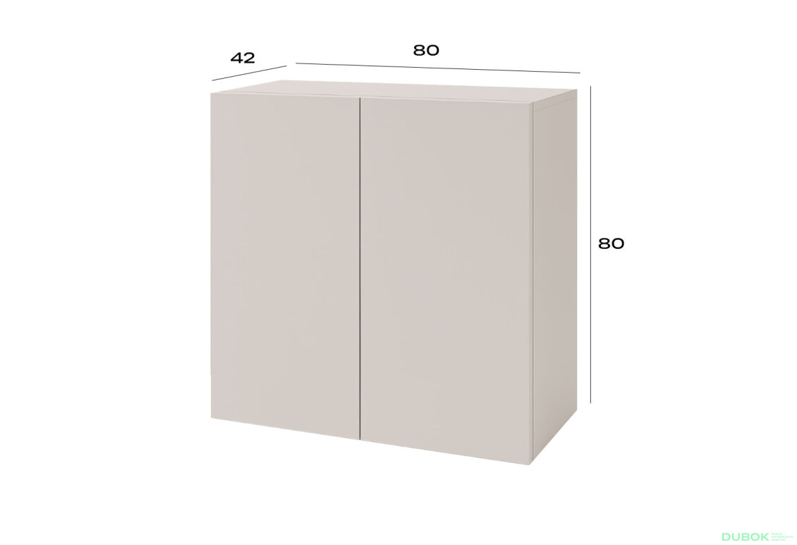Obrázek 3 - Komoda 2D 80 cm kašmír Space