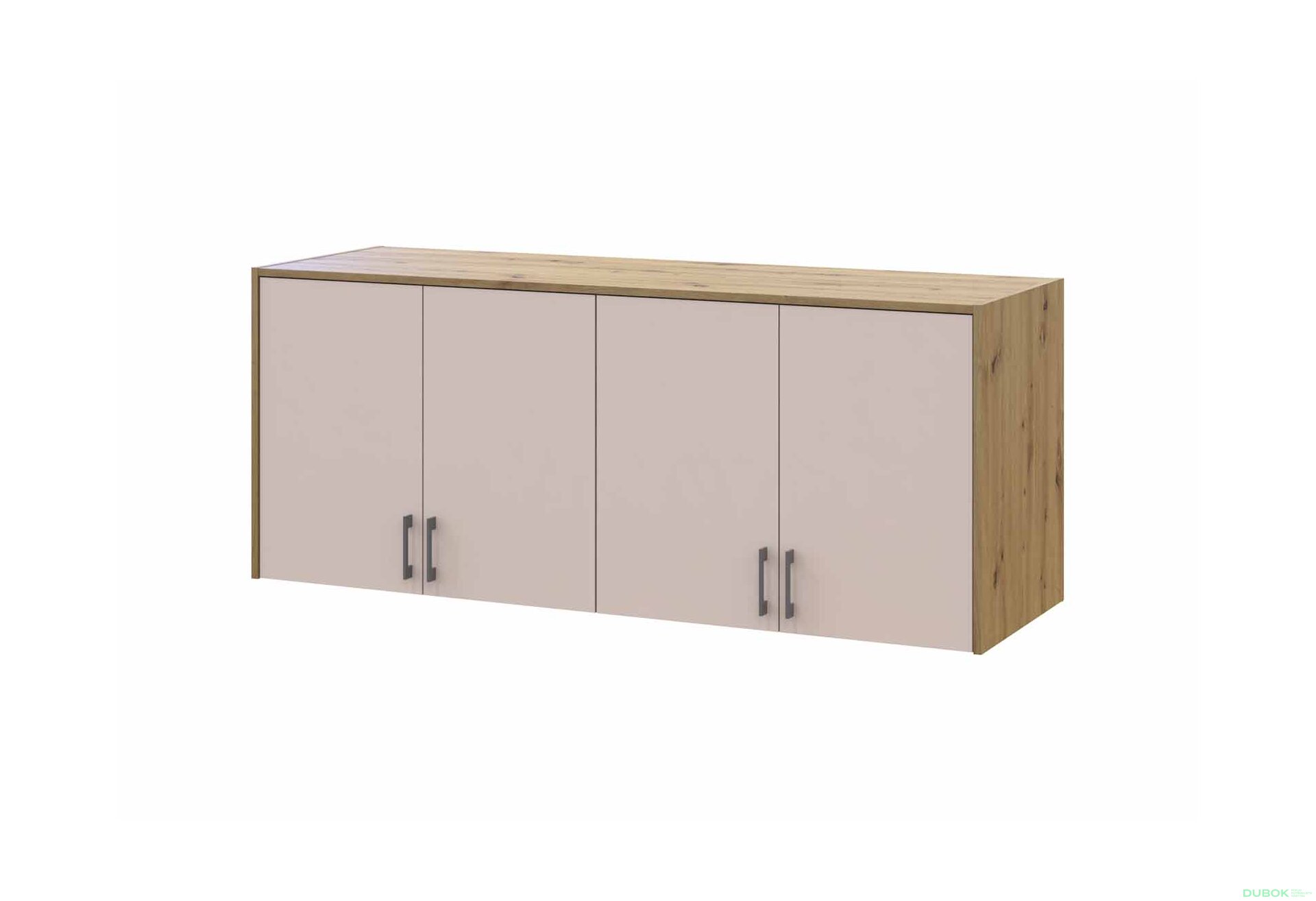 Obrázek 1 - Nástavba Rondi 4 dřevotříska 160x52x65 dub artisan / kašmír