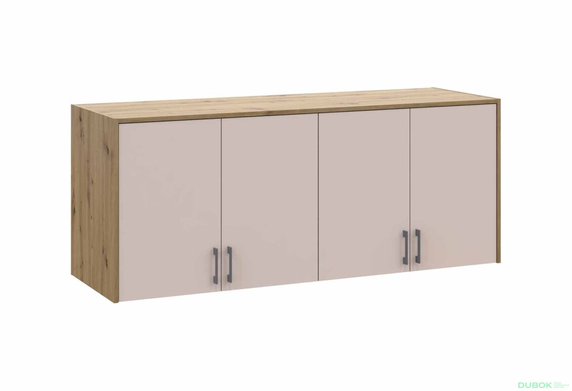Obrázek 3 - Nástavba Rondi 4 dřevotříska 160x52x65 dub artisan / kašmír