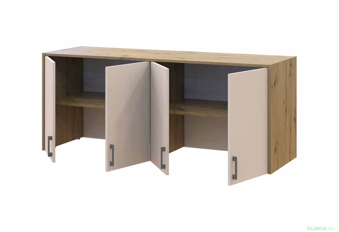 Obrázek 4 - Nástavba Rondi 4 dřevotříska 160x52x65 dub artisan / kašmír