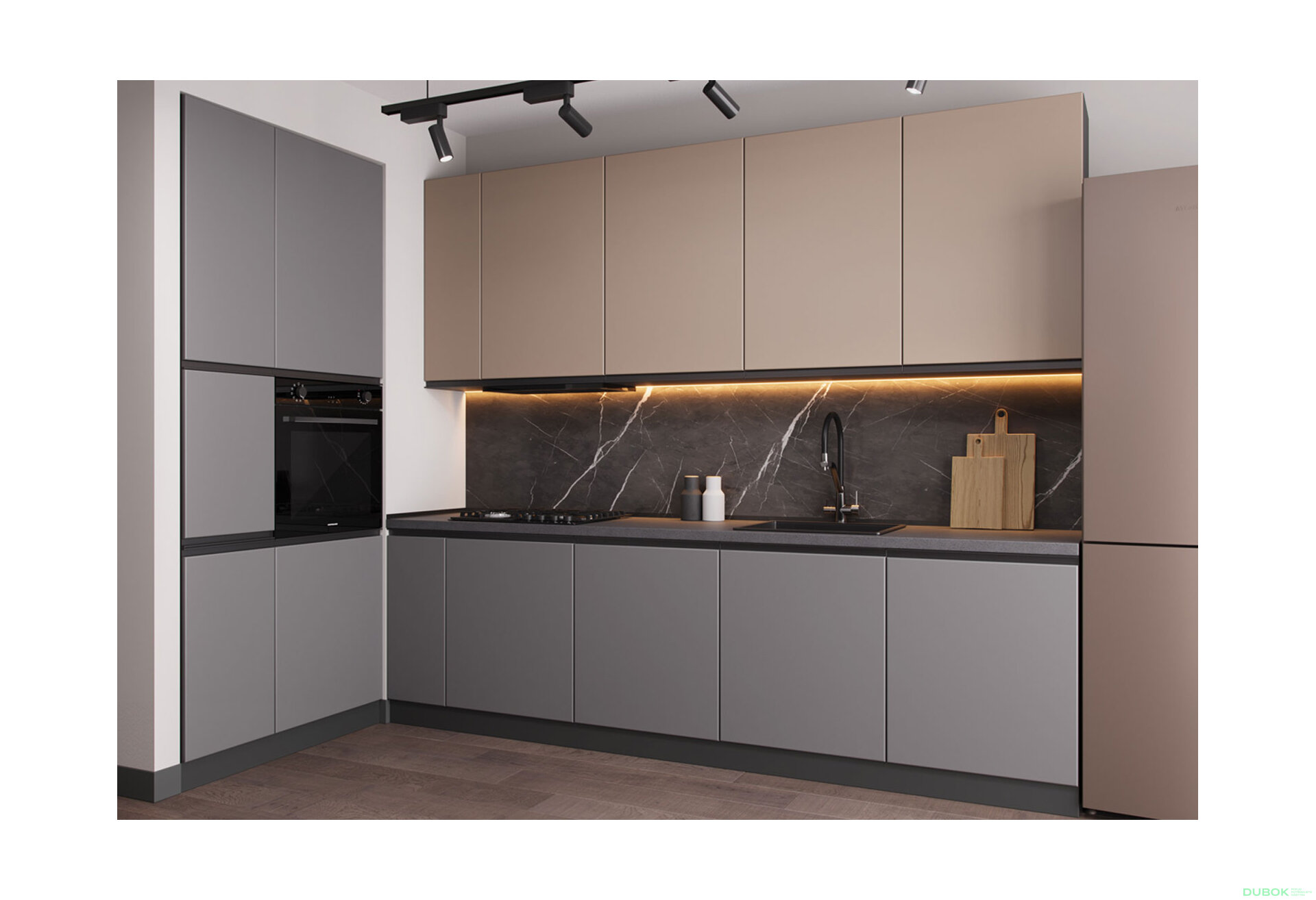 Obrázek 1 - Sada 2.7 + 1.0 skříně Prajm Lux / Prime Luxe