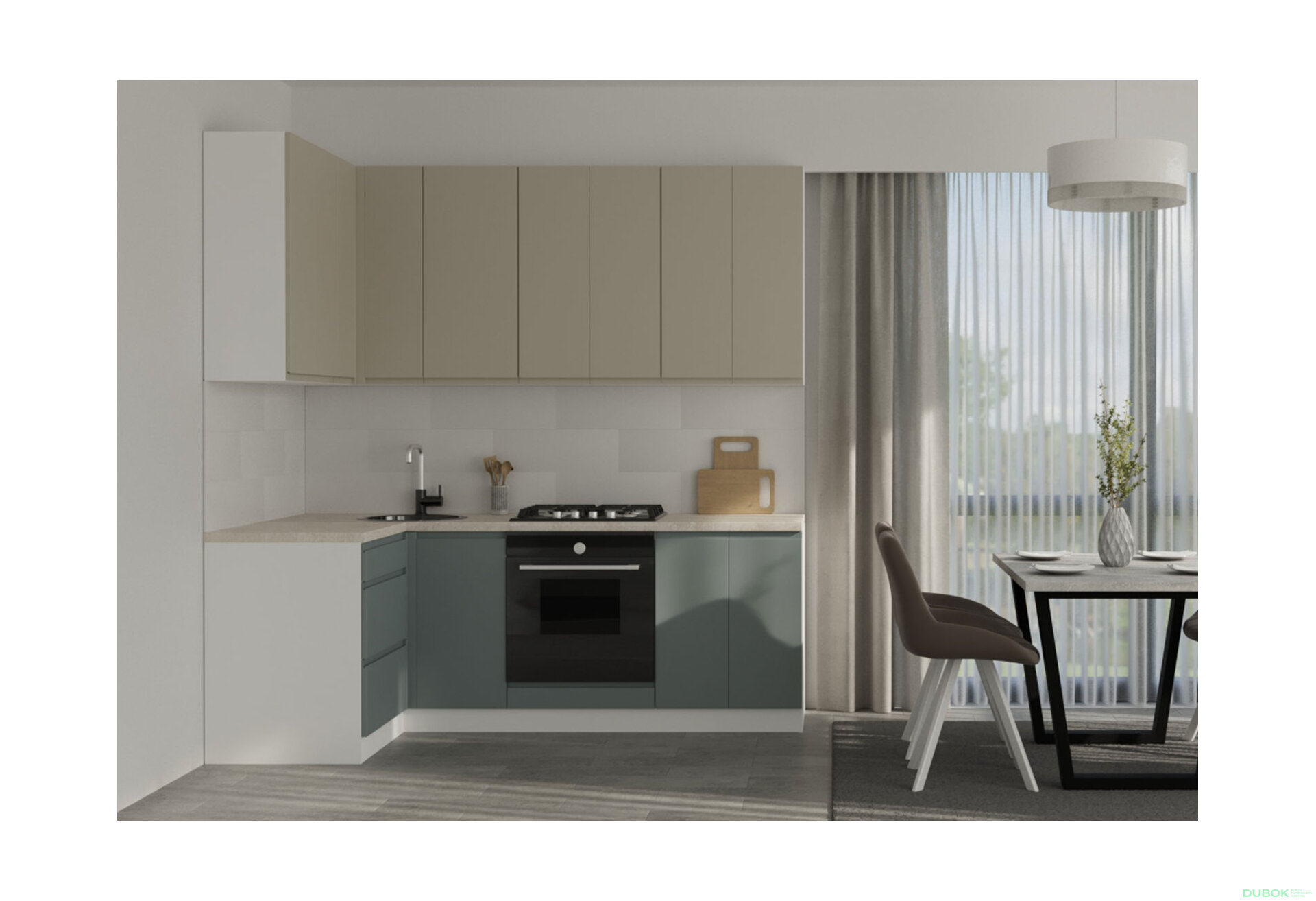 Obrázek 1 - Sada 2.2x1.2 bílá / béžová, šedá matná Interno Luxe