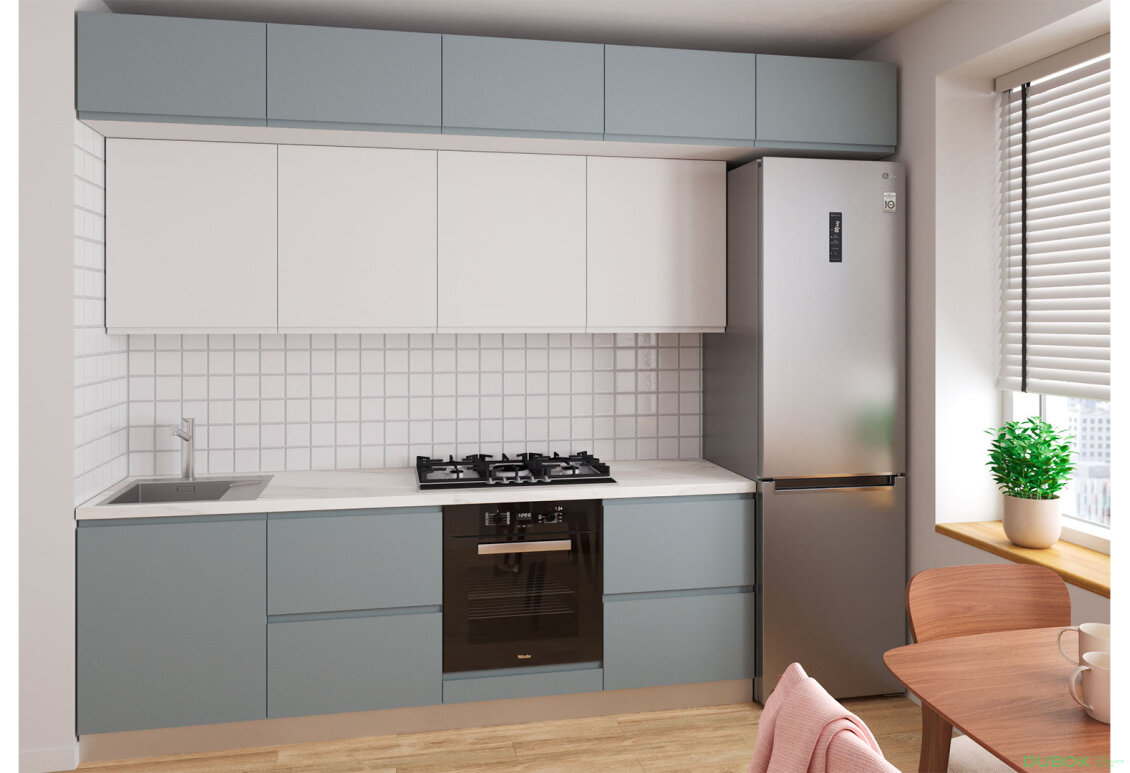 Sada 2.4 k. bílá, f. šedá mat / bílá mat Interno Luxe