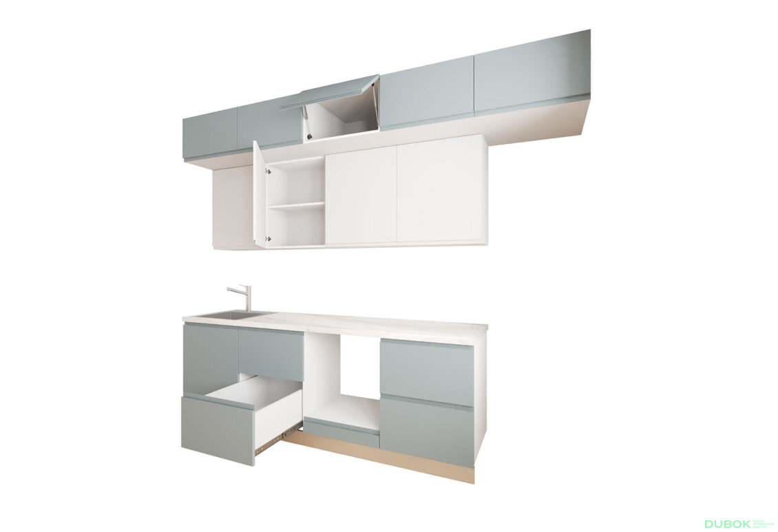 Obrázek 3 - Sada 2.4 k. bílá, f. šedá mat / bílá mat Interno Luxe