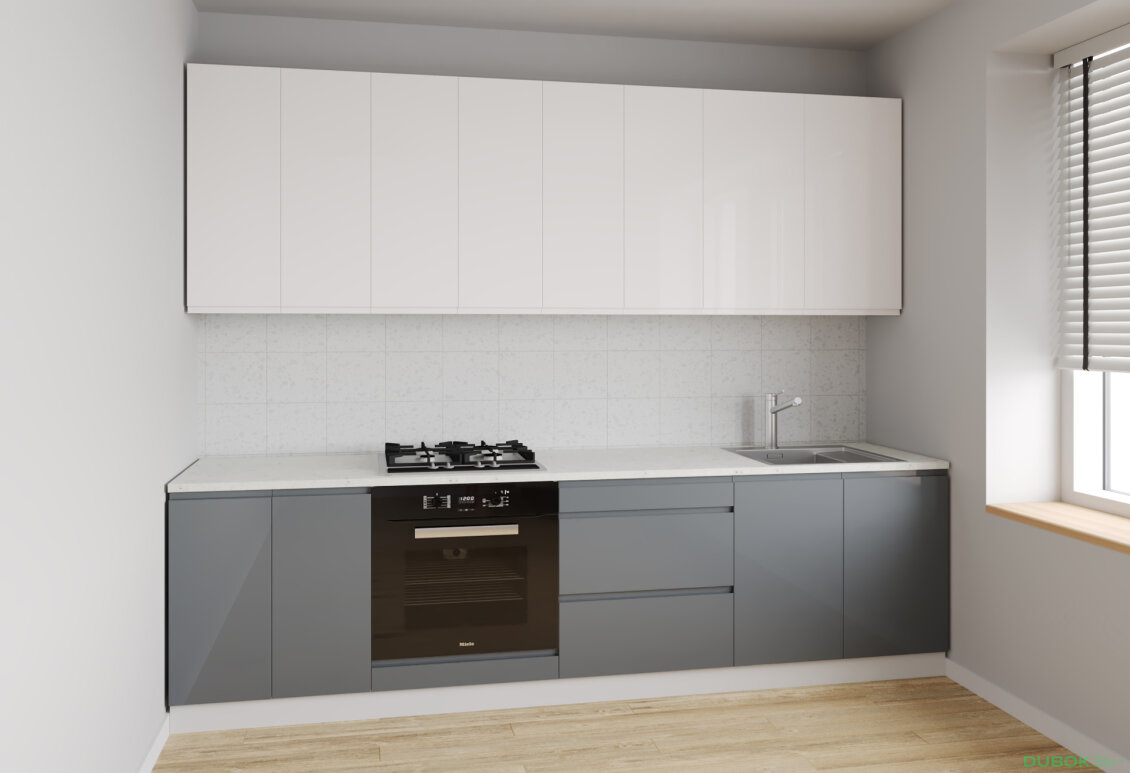 Sada 2.6 k. bílá, f. vrch mléčný lesk, spodek šedý lesk Interno Luxe
