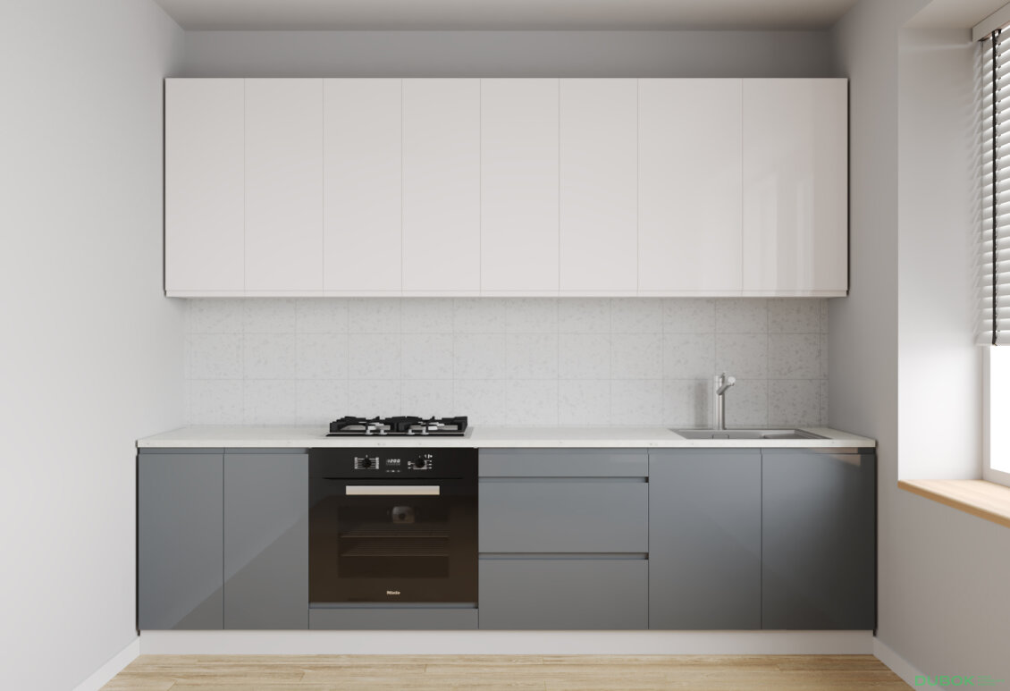 Obrázek 2 - Sada 2.6 k. bílá, f. vrch mléčný lesk, spodek šedý lesk Interno Luxe