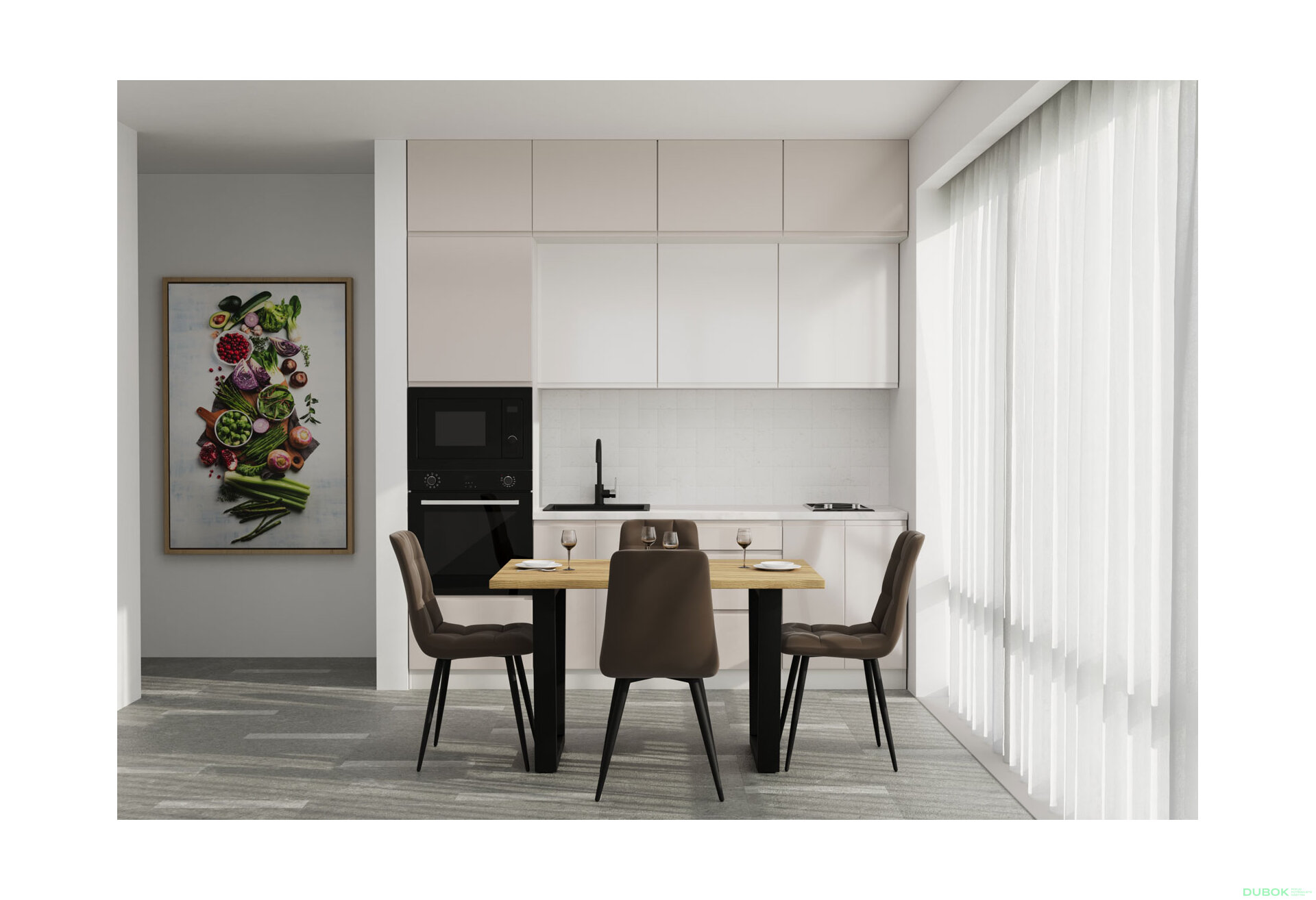 Obrázek 2 - Sada 2.4 béžový lesk / mléčný lesk Interno Glaňec Luxe