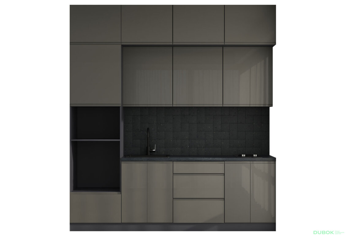 Obrázek 3 - Sada 2.4 Antracit / tmavě šedý lesk Interno Glaňec Luxe