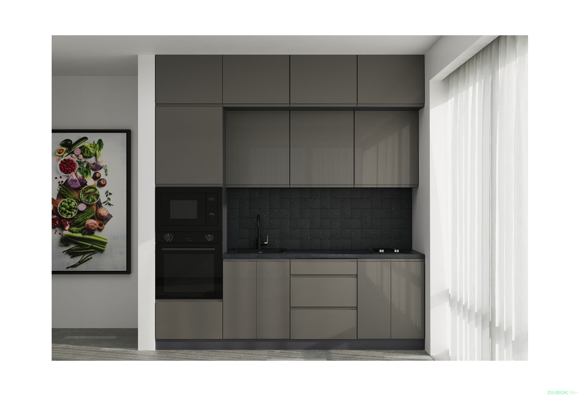 Obrázek 1 - Sada 2.4 Antracit / tmavě šedý lesk Interno Glaňec Luxe