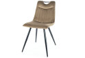 Obrázek 2788 - Stůl Ivy 140x80 + 4 židle Orfe Velvet olivový Bluvel 77 / černý mat