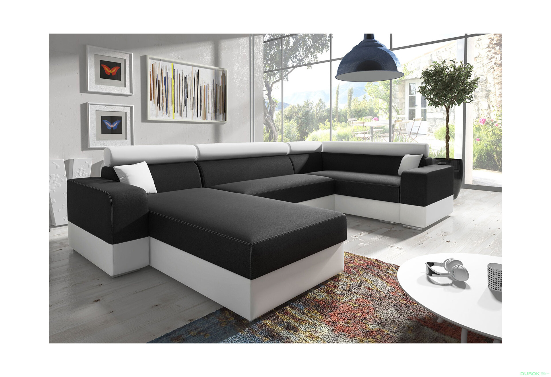 Obrázek 2 - Sedací souprava Infinity super Bahama 36 + Soft 17 / typ L