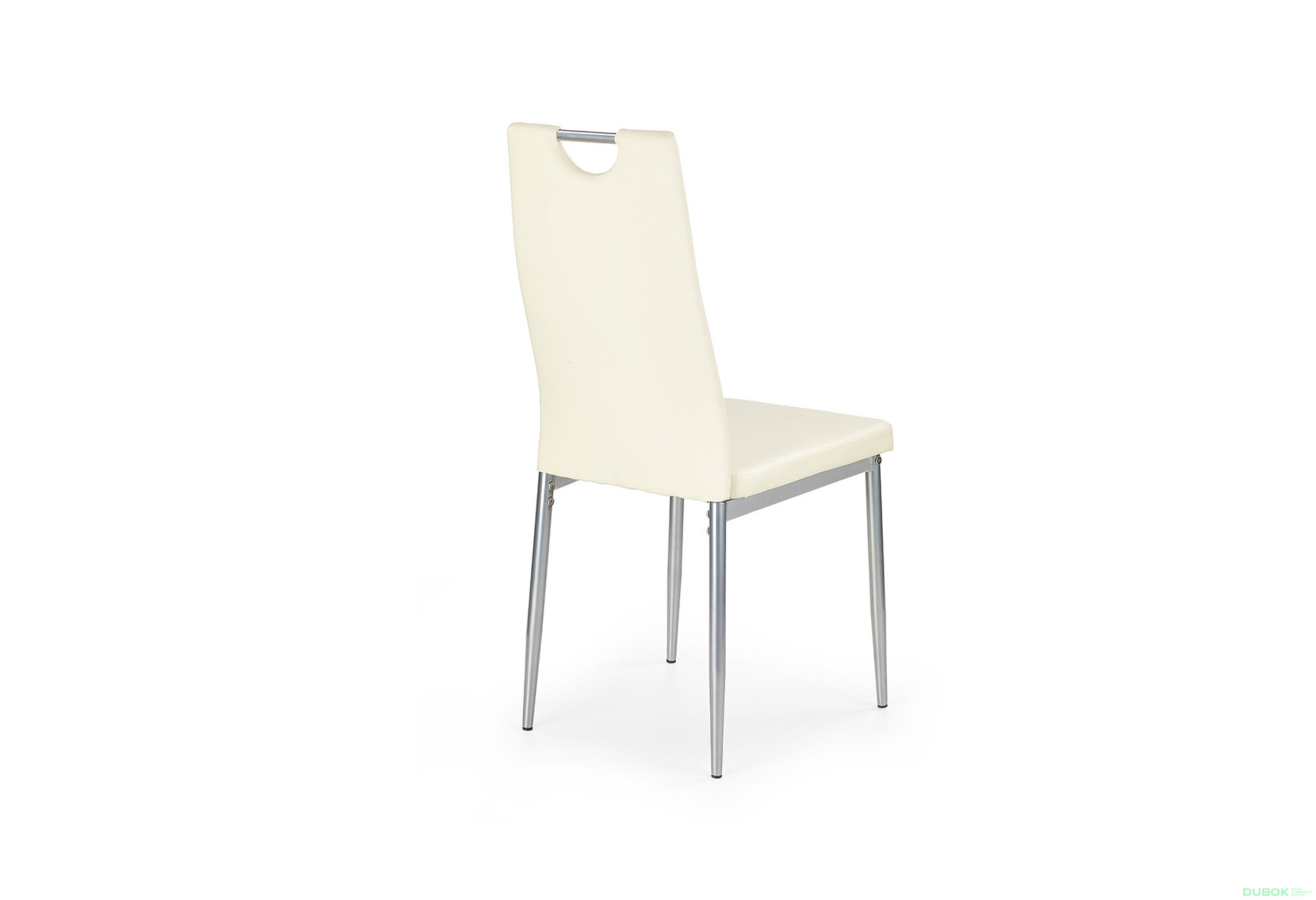 Obrázek 2 - Židle K202 chrom / krémová ekokůže