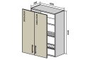Obrázek 1 - V47 Skříňka 2D 60 Sušák Interno