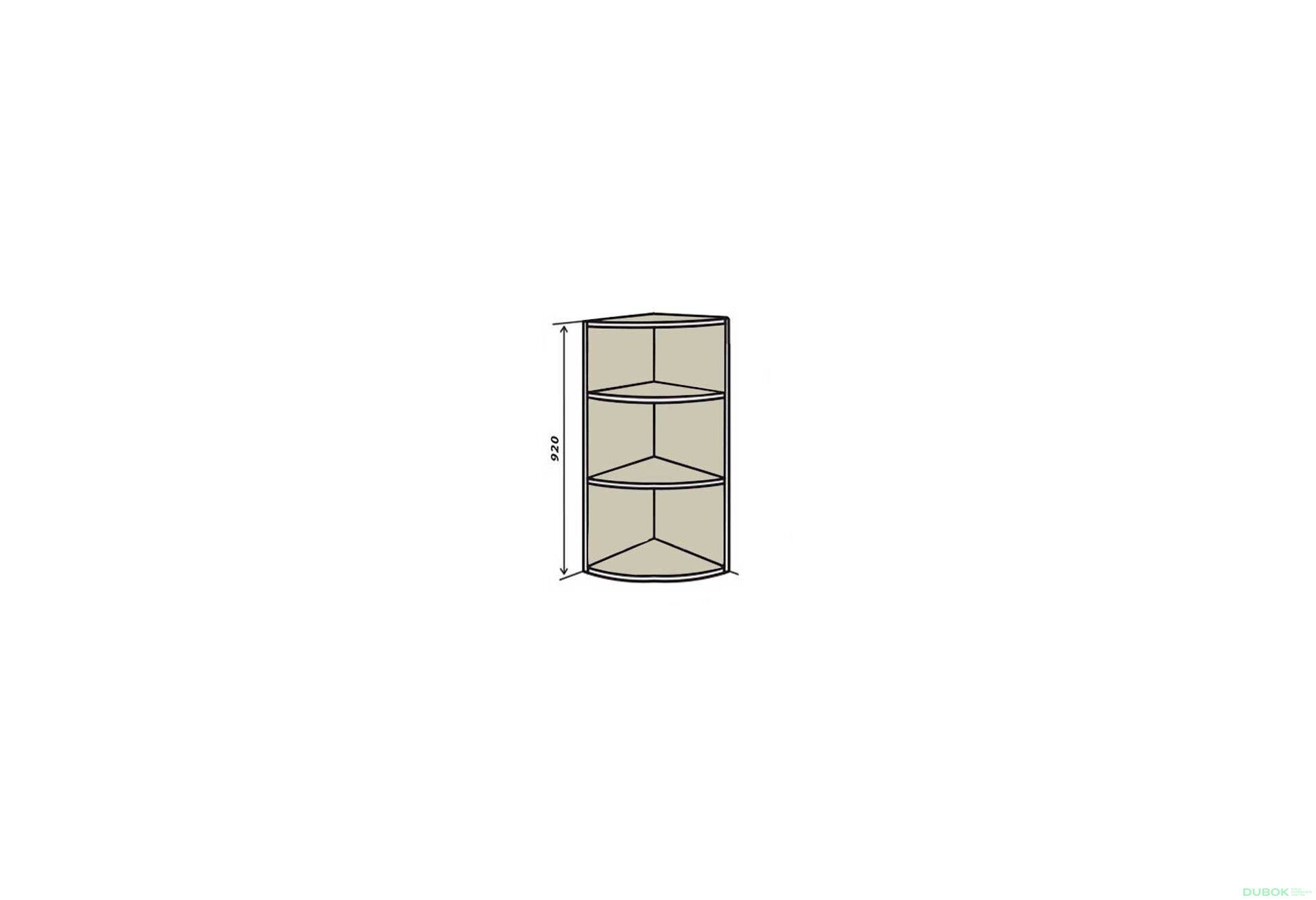 Obrázek 1 - V56R Rohové police 92 Interno