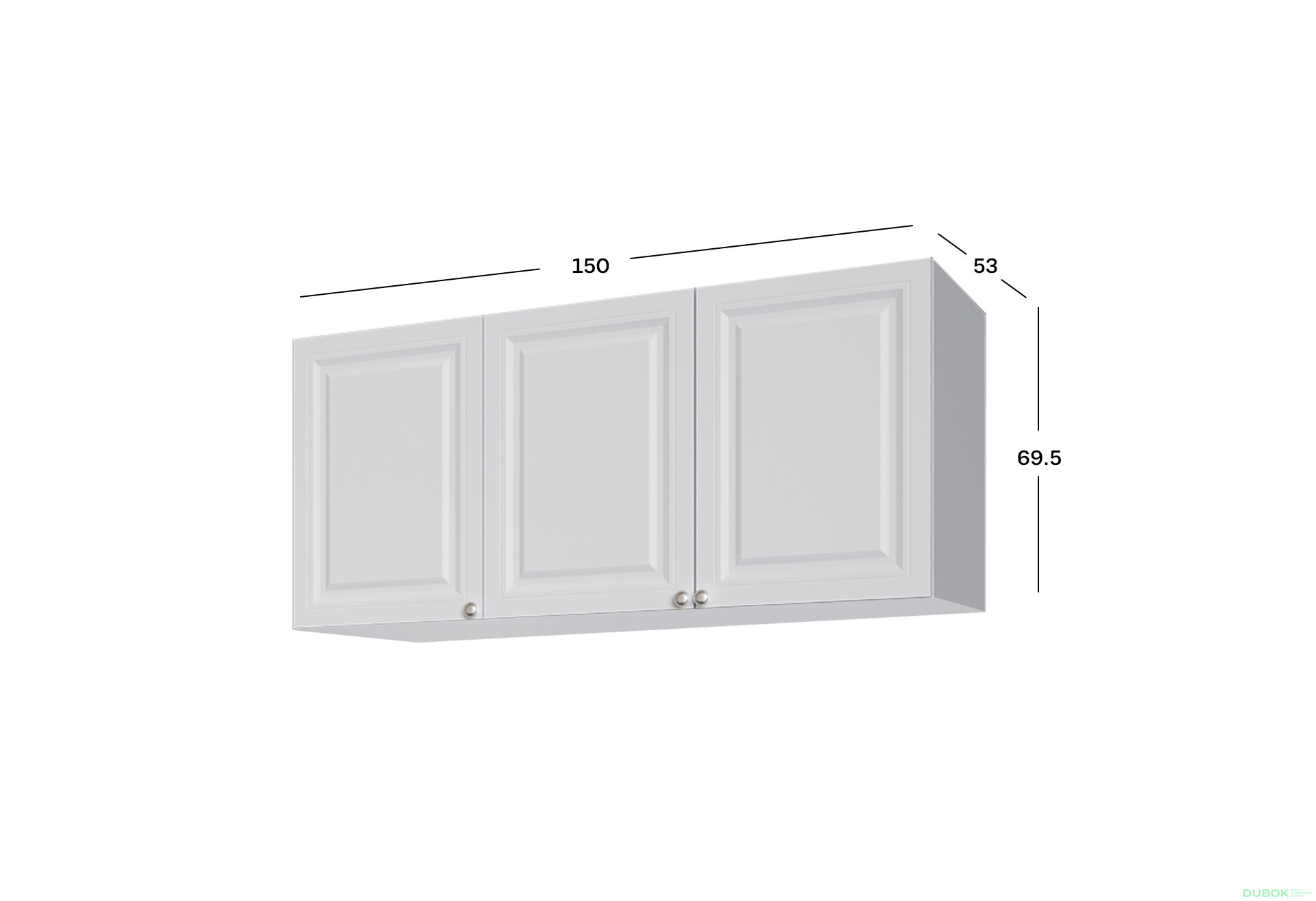Obrázek 2 - Modul č. 32 + Fasády F-500*695 V.1 / V.2 Bílá Madrid