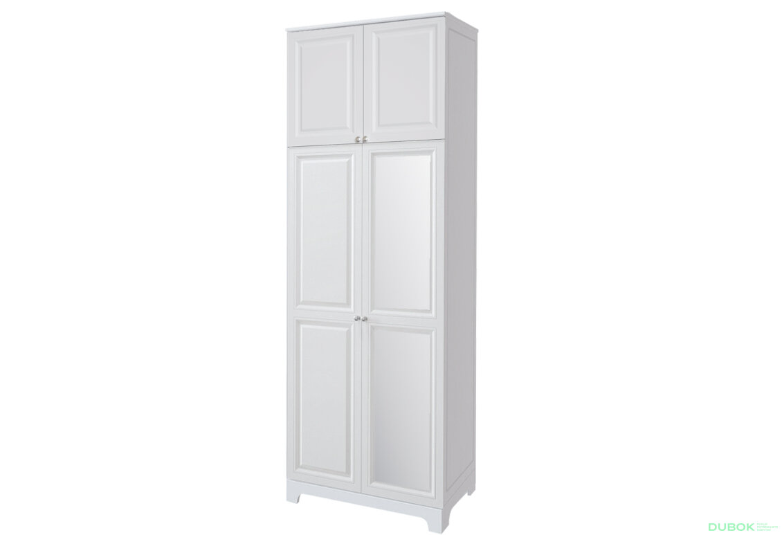 Skříň č. 2 / MDF V.2 + Zrcadlo V.2 + Vysoká nástěnná skříň Madrid