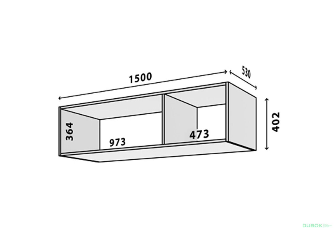 Obrázek 2 - Modul č. 31 A-1500*400 bílý
