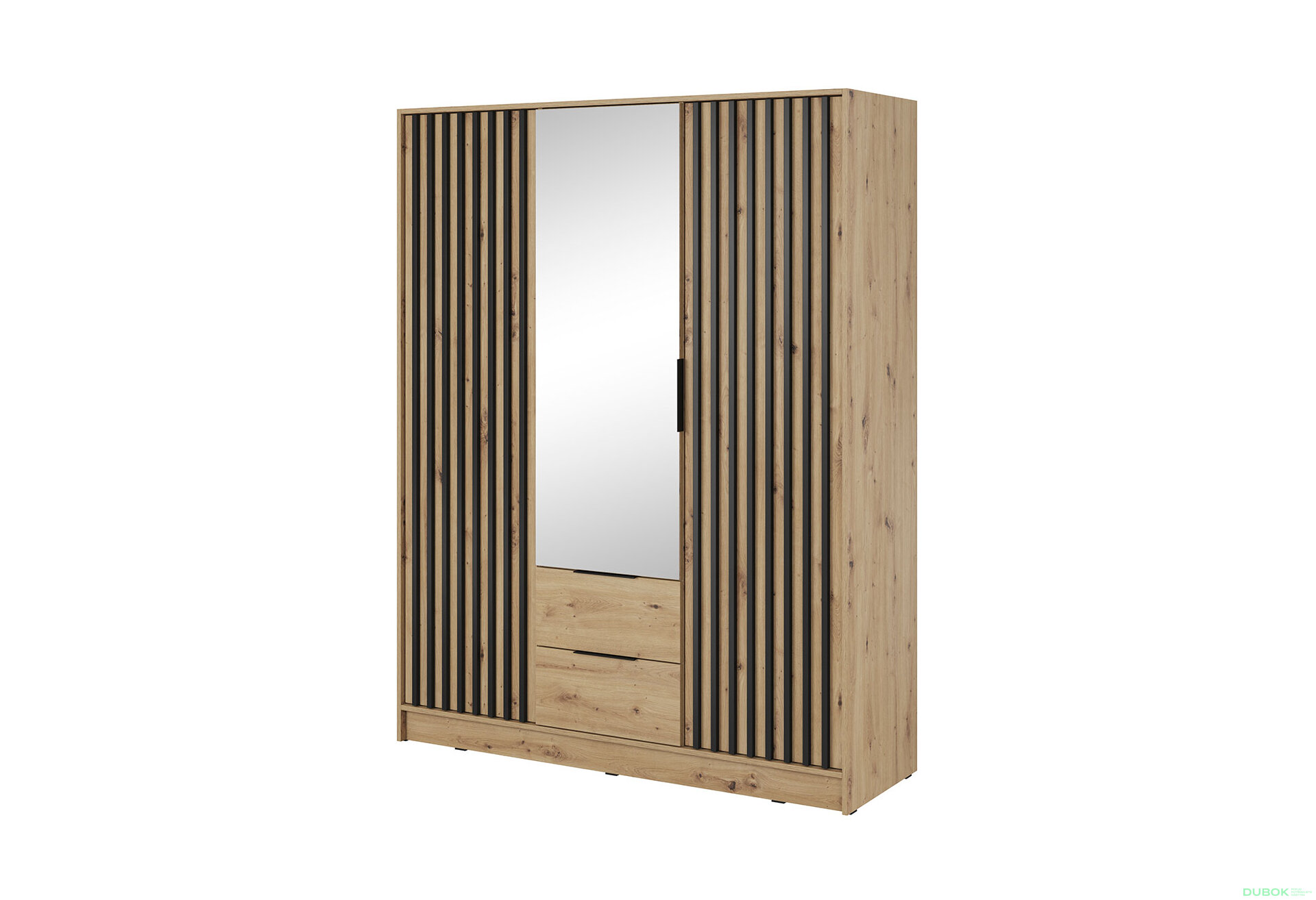 Obrázek 1499 - Skříň 3D se zrcadlem a antresolí artisan Nelly