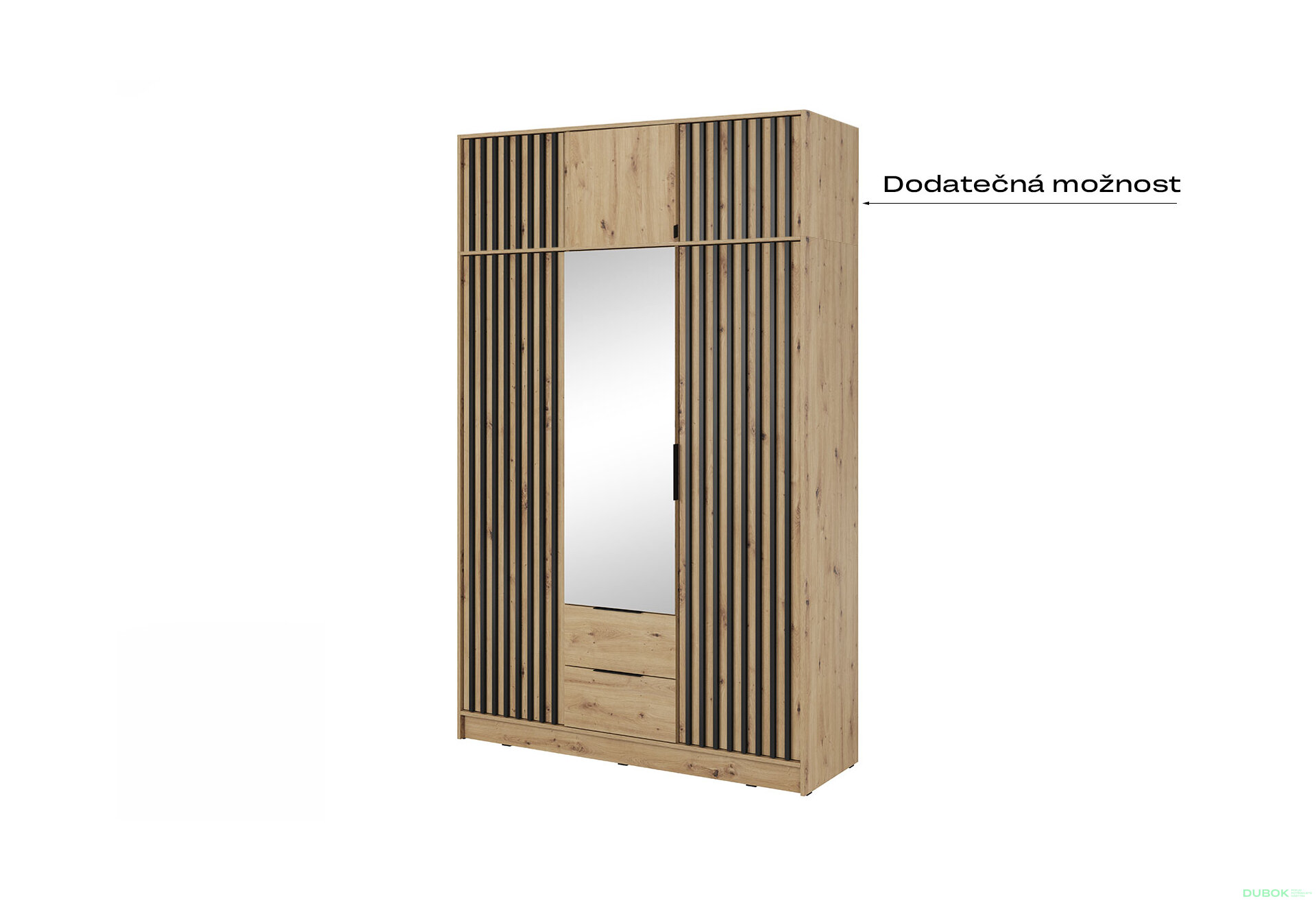 Obrázek 5 - Skříň 3D se zrcadlem artisan Nelly