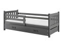 Obrázek 3 - Postel Carino grafit, zásuvka grafit 90x200 cm s roštem, matrací
