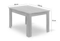 Obrázek 8 - Sada stůl NP 120x80 Craft Černý + 4 židle OSAKA černá