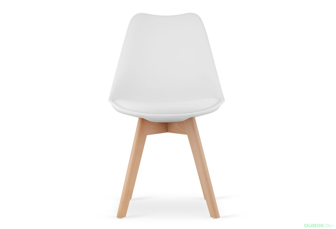 Obrázek 5 - Sada kulatý stůl KAMI 80 cm + 4 židle MARK bílé