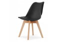 Obrázek 5 - Sada kulatý stůl TODI 80 cm bílý + 4 židle MARK černé