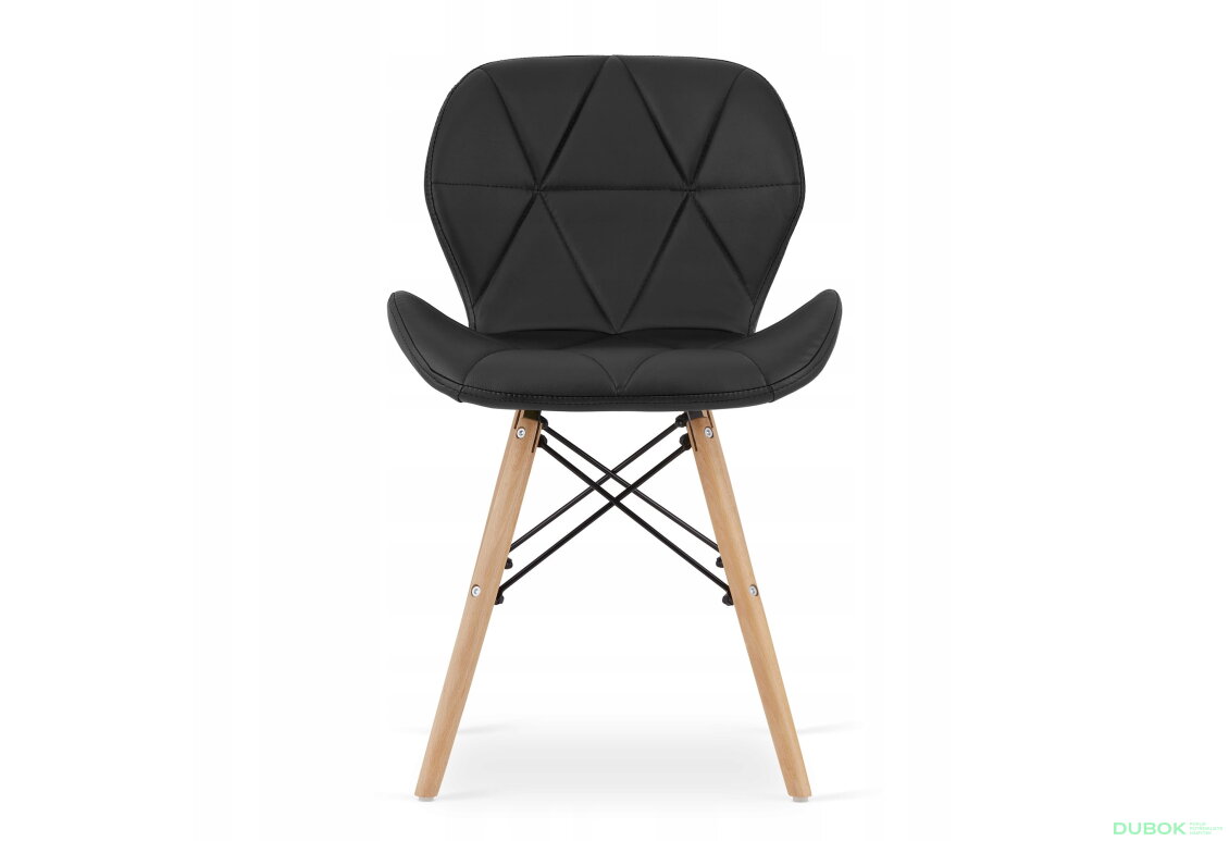Obrázek 4 - Sada kulatý stůl TODI 80 bílý + 4 židle LAGO černé