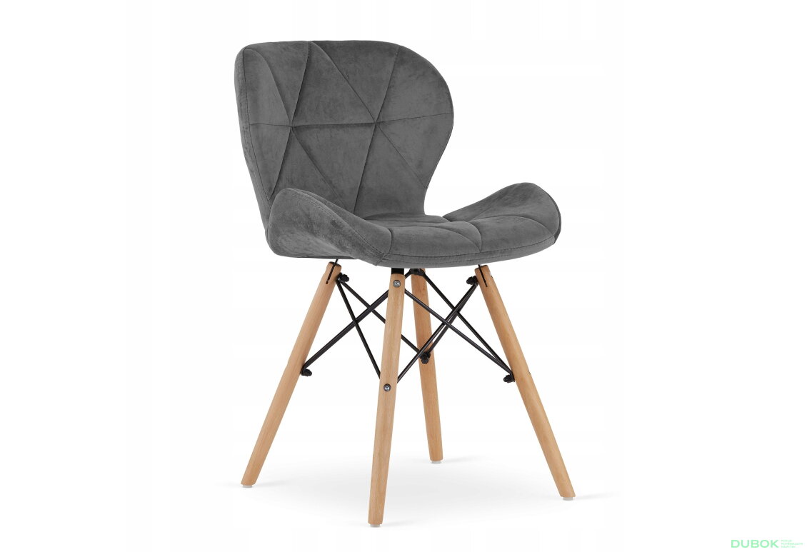 Obrázek 2 - Sada obdélníkový stůl ADRIA 120x80 bílý + 4 židle LAGO šedé