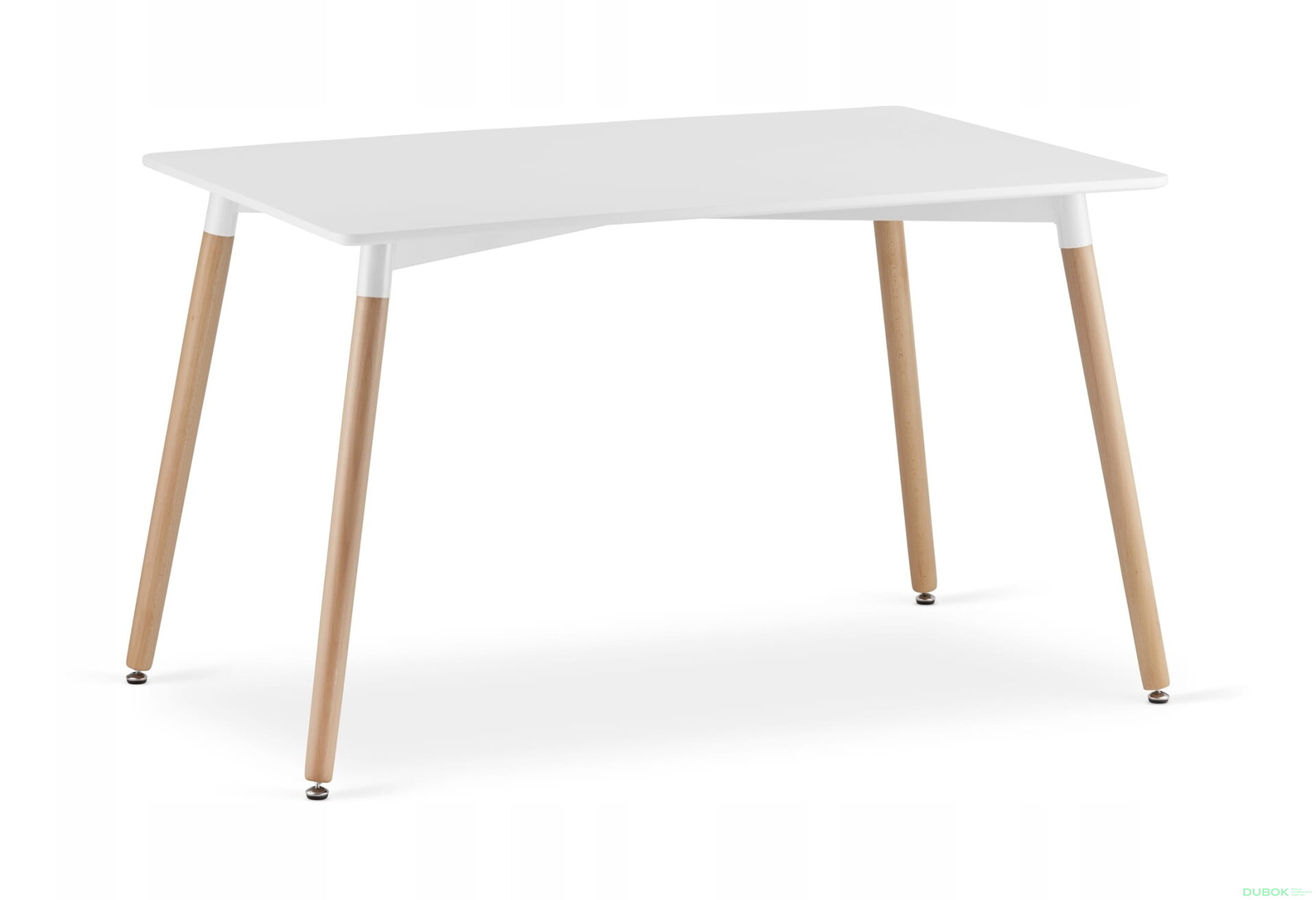 Obrázek 9 - Sada obdélníkový stůl ADRIA 120x80 bílý + 4 židle OSAKA hnědé