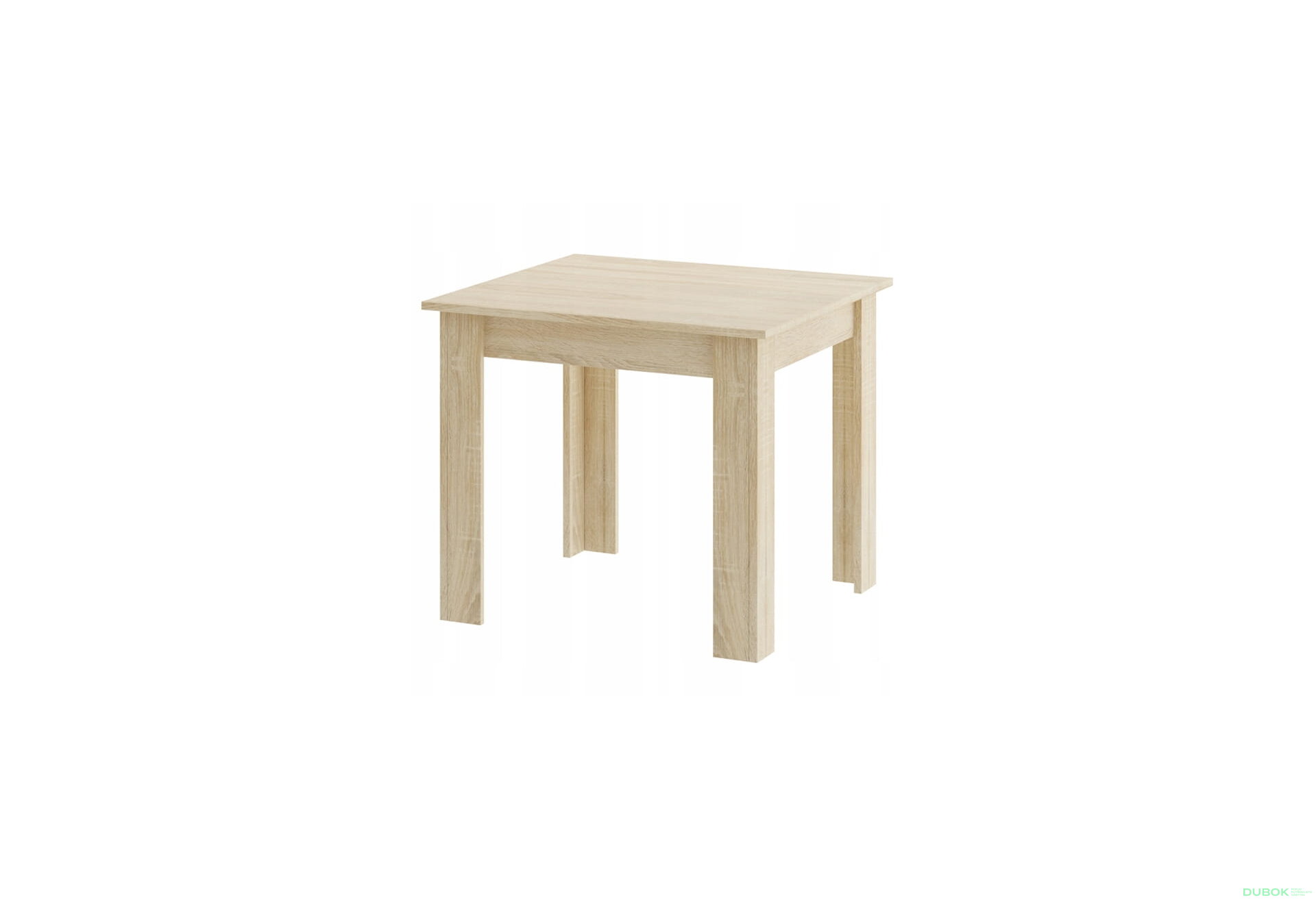 Obrázek 10 - Sada čtvercový stůl 80x80 dub sonoma + 4 židle OSAKA bílé