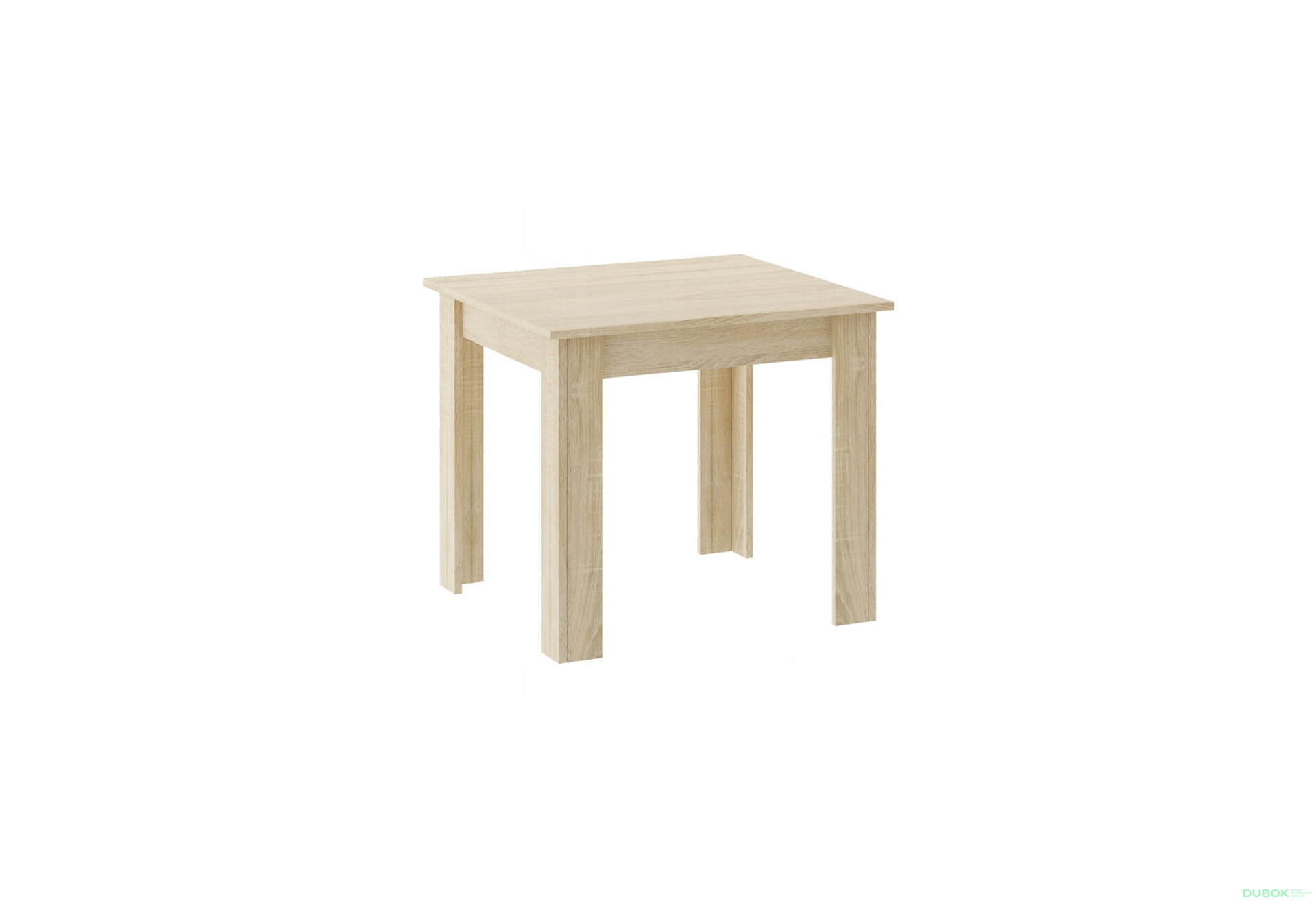 Obrázek 9 - Sada čtvercový stůl 80x80 dub sonoma + 4 židle OSAKA bílé
