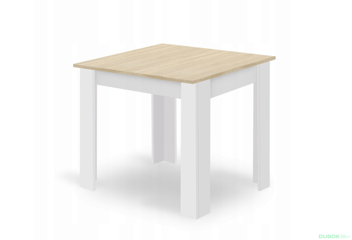 Obrázek 10 - Sada čtvercový stůl 80x80 dub sonoma + 4 židle OSAKA šedé