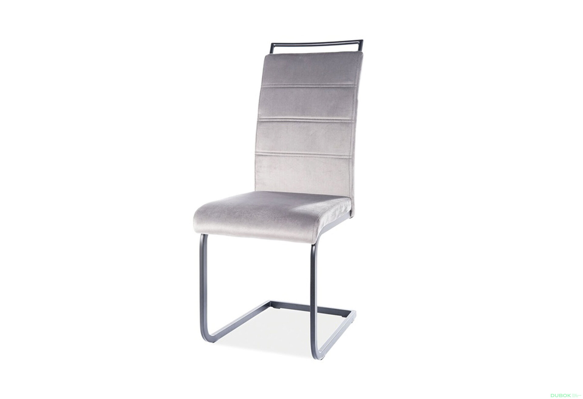 Obrázek 1 - Židle H-441 Velvet, šedý 93, kov černá matná