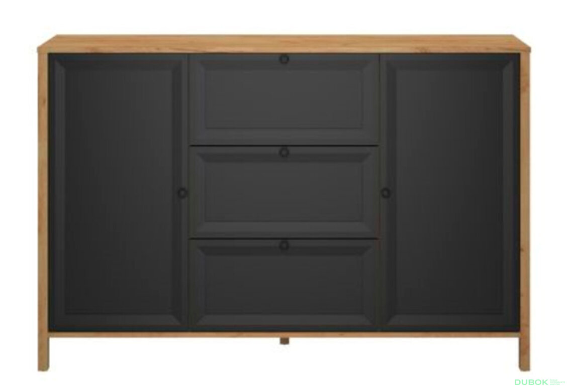Obrázek 2358 - Obývací sestava I Brent dub craft zlatý / černý