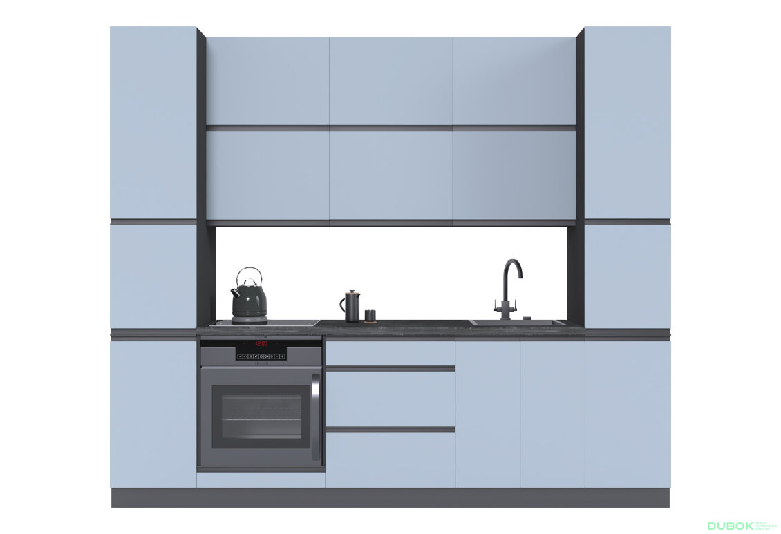Obrázek 4 - Sada 2.6 Antracit / Šedo-modrá M06, pr černá, pl antracit RioLine Luxe / RíóLajn Lux Matný