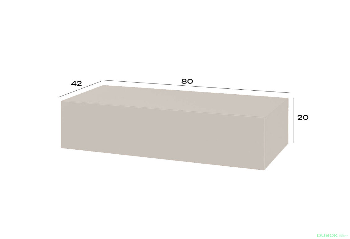 Obrázek 4 - Toaletní stolek 80 cm kašmír Space