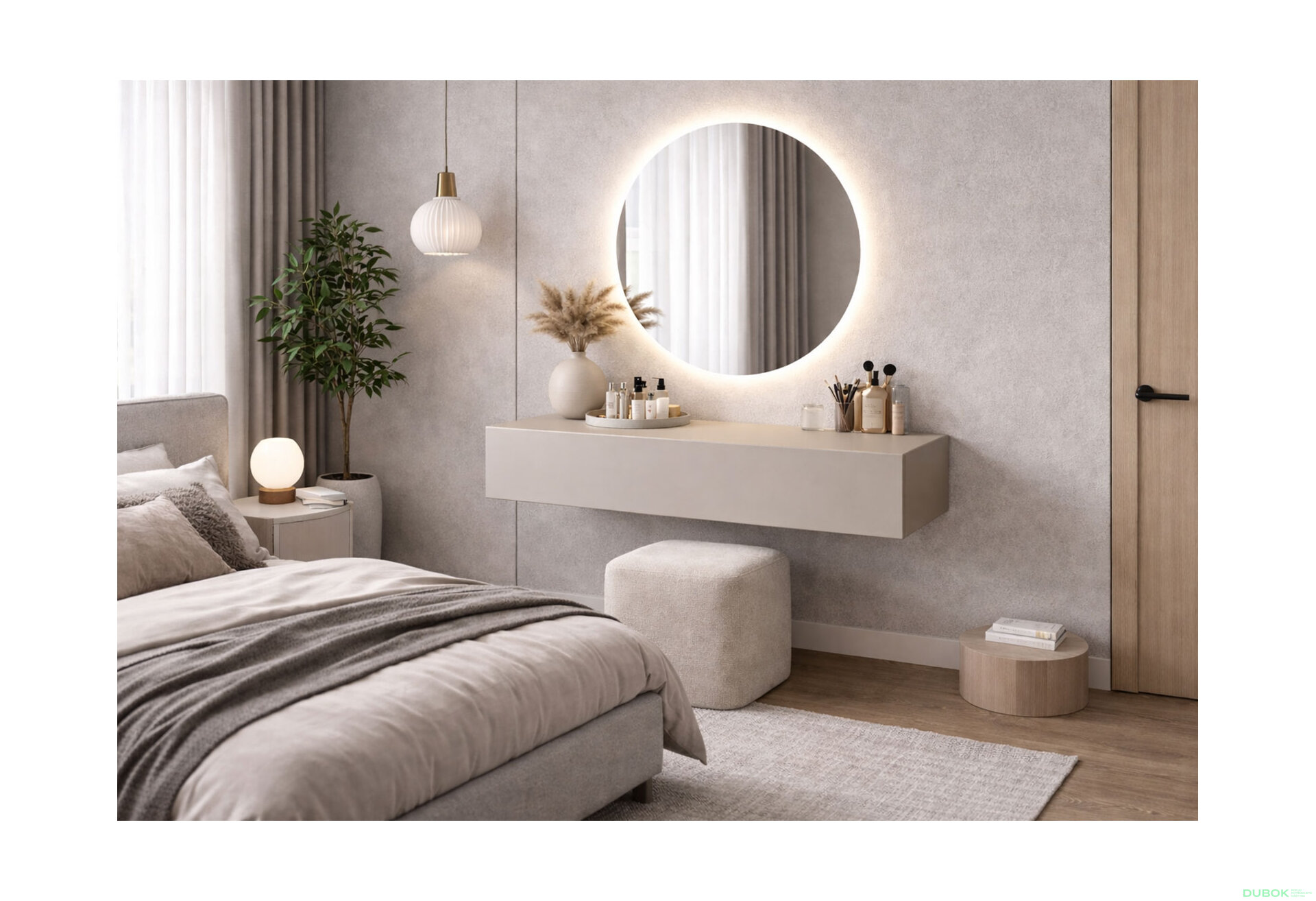 Obrázek 2 - Toaletní stolek 80 cm kašmír Space