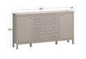 Obrázek 3 - Komoda 2d3s (E) taupe Kleo