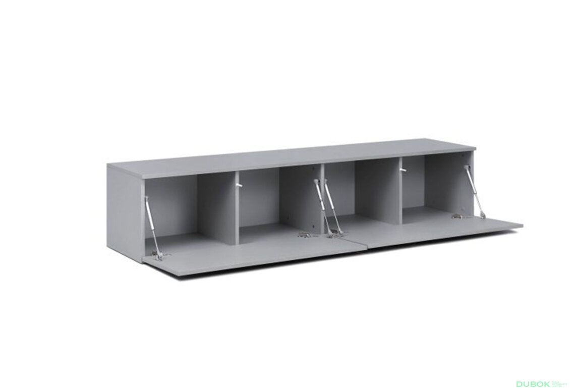 Obrázek 4 - TV stolek 1,75 šedý lávový lesk Legs Box