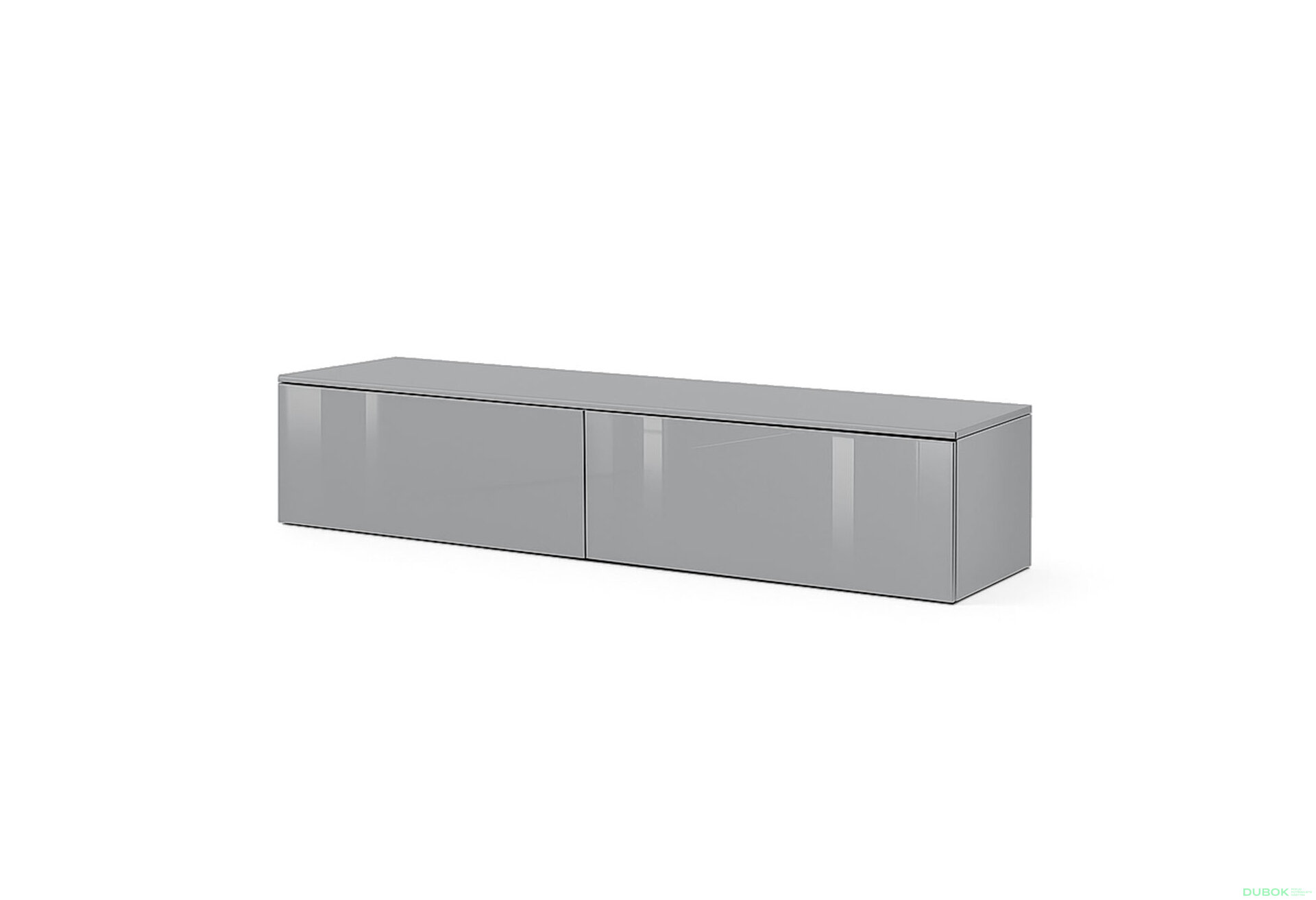 Obrázek 1 - TV stolek 1,75 šedý lávový lesk Legs Box