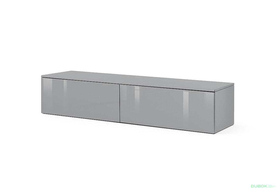 TV stolek 1,75 šedý lávový lesk Legs Box