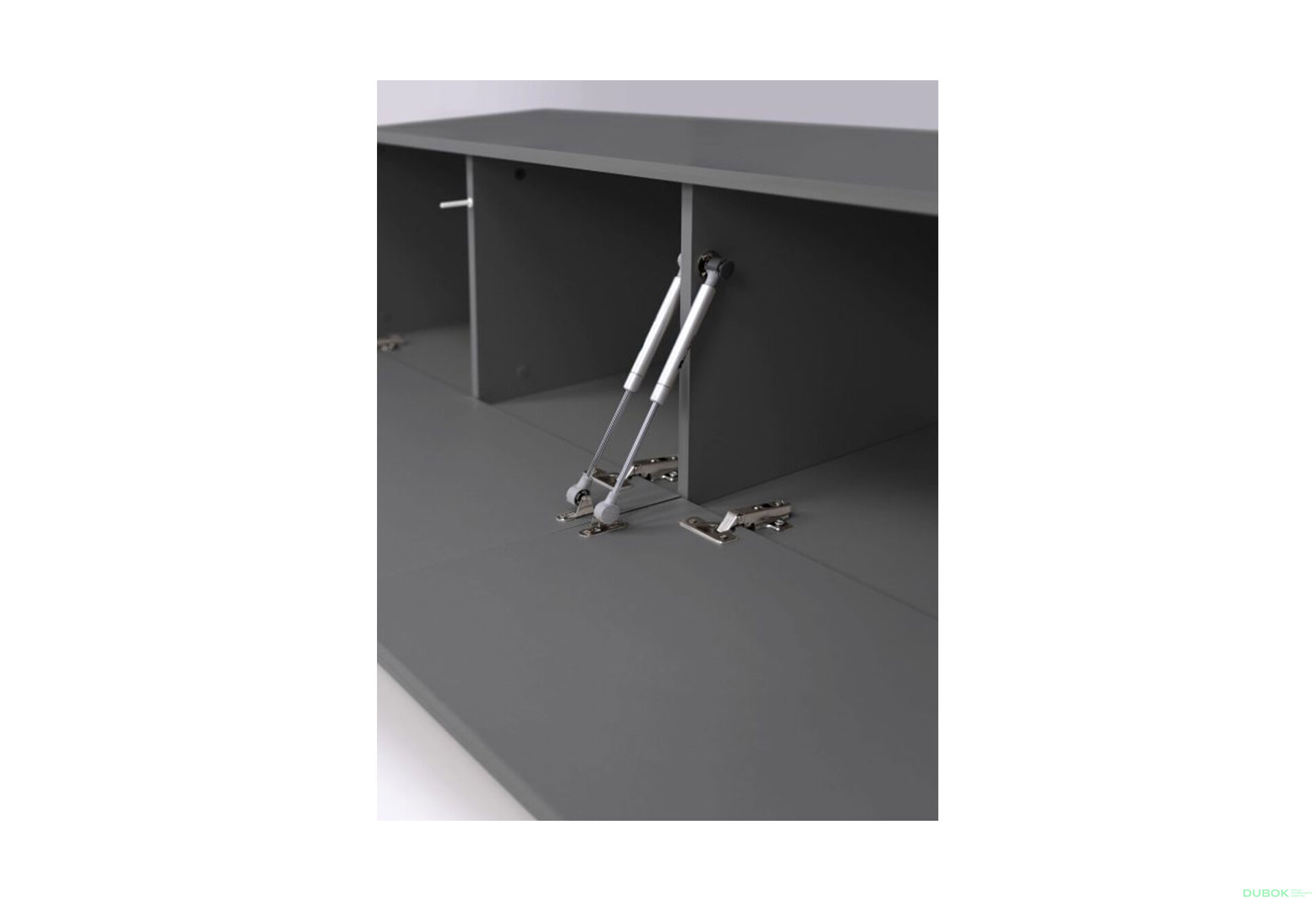 Obrázek 6 - TV stolek 1,75 šedý lávový lesk Legs Box