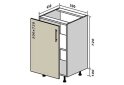 Obrázek 1 - N5 Skříňka 1D 50 Interno
