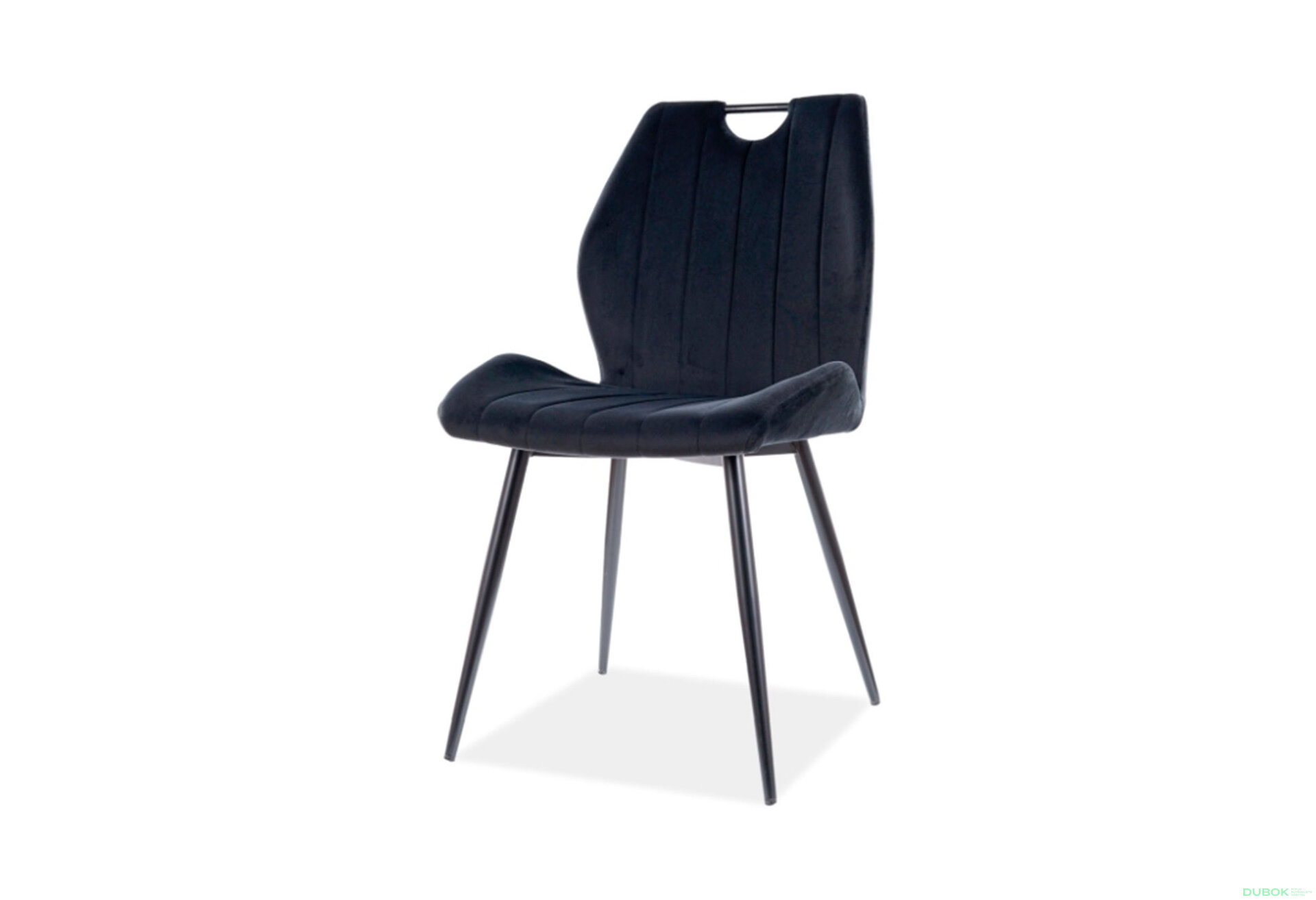 Obrázek 1 - Židle Arco Velvet černý Bluvel 19, matná černá kov