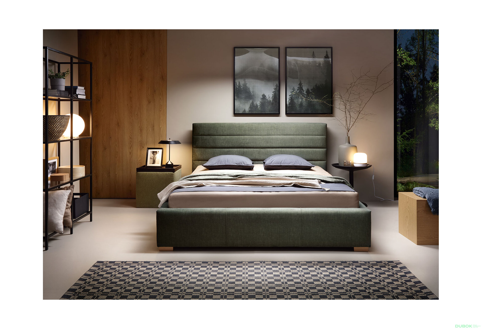 Obrázek 3 - Postel Sylvi 180x200 Vogue 11 SIC G4 Buk, hlavová opěrka 106 cm