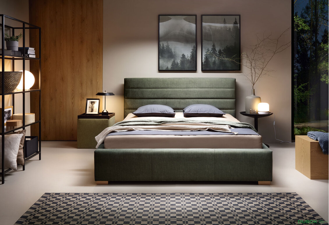 Obrázek 3 - Postel Sylvi 180x200 Vogue 11 SIC G4 Buk, hlavová opěrka 106 cm